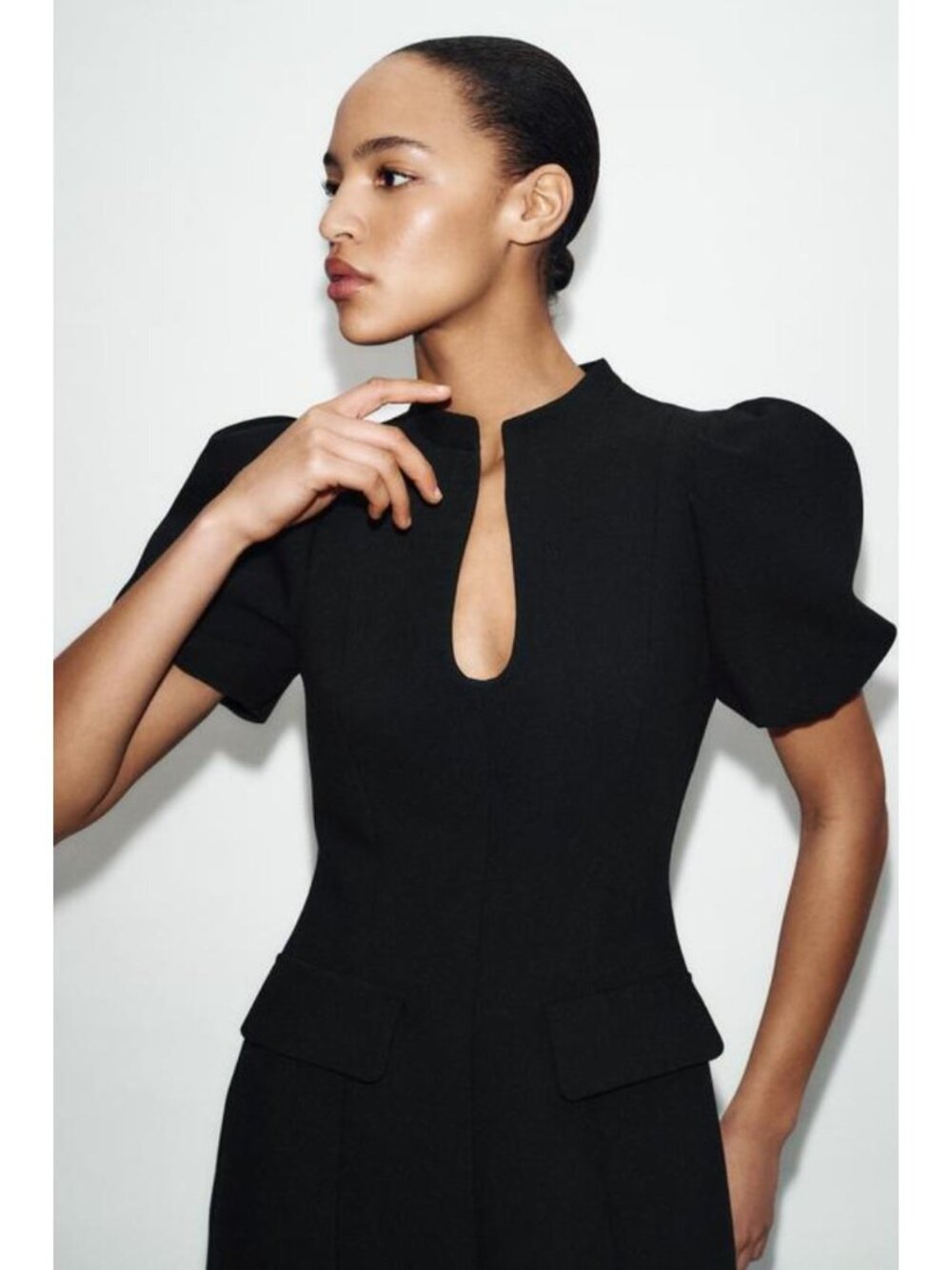 ZARA SHORT PUFF SLEEVE DRESS